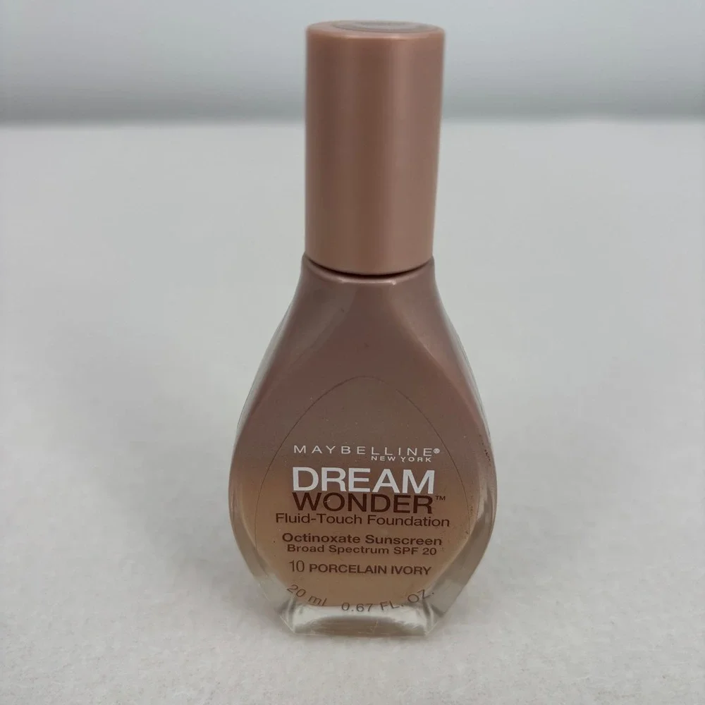 Maybelline Dream Wonder Fluid-Touch Foundation 10 Porcelain Ivory SPF 20 0.67oz